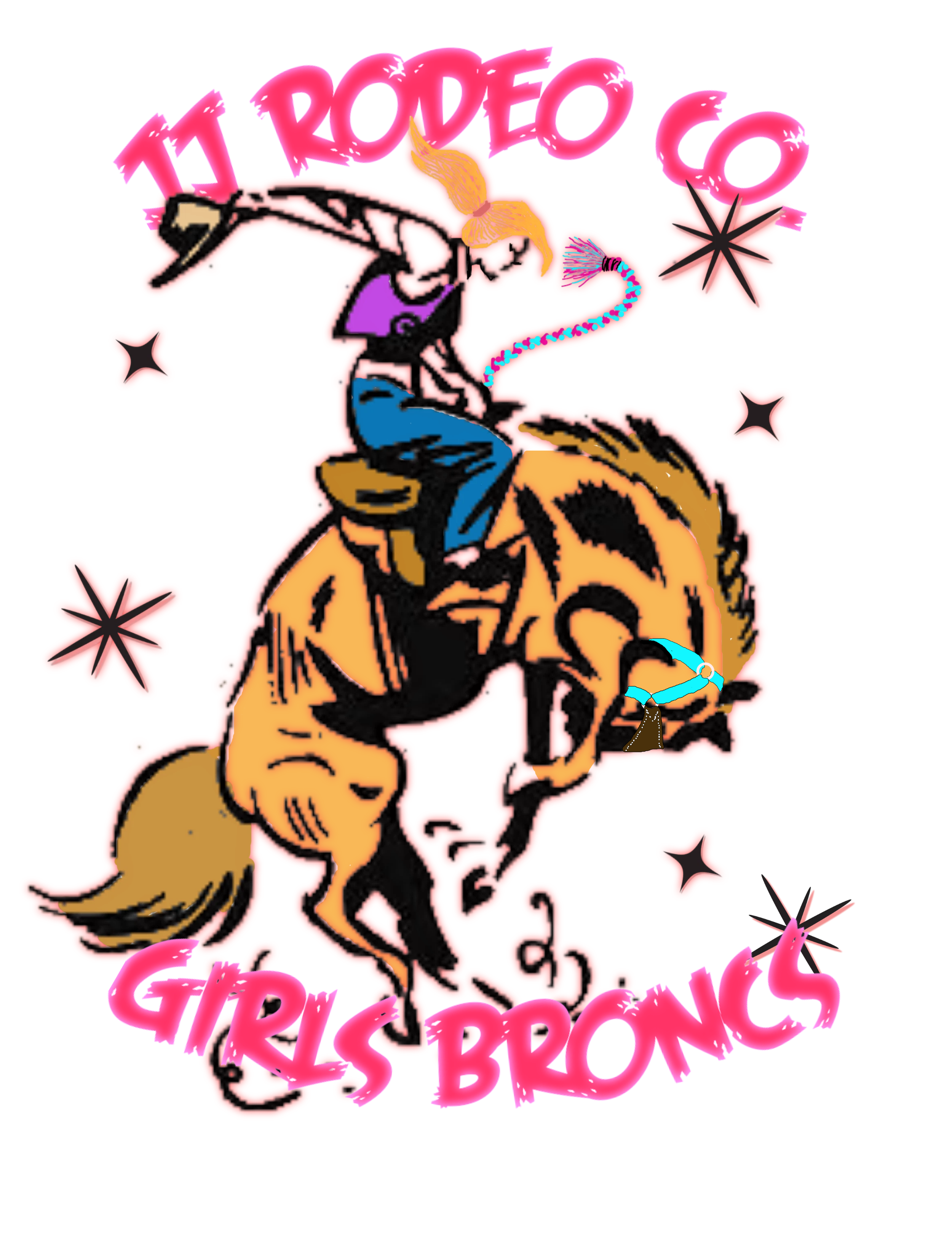 Girls Bronc Sticker