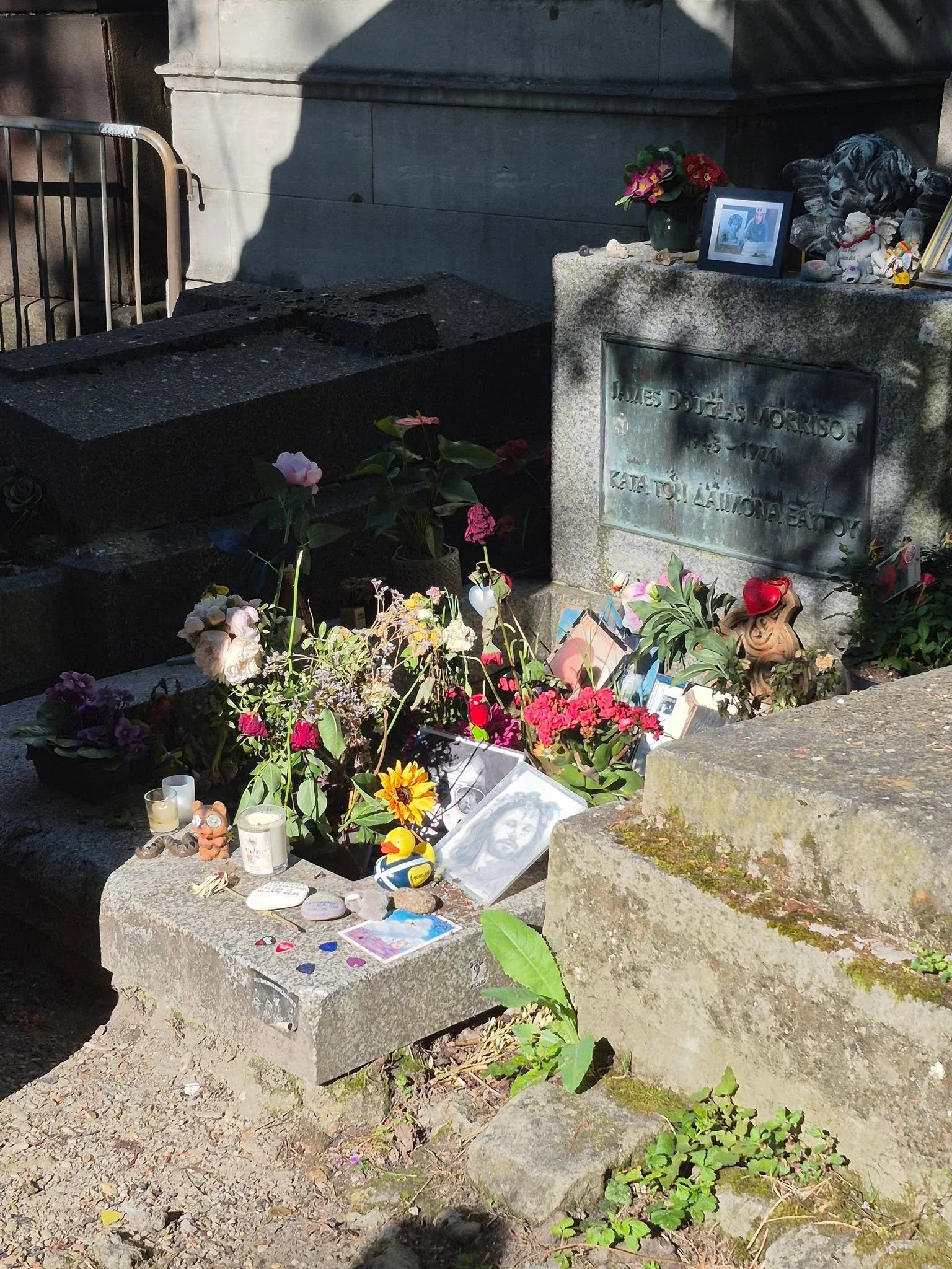Pere Lachaise Cemetary. Graves of Jim Morrison, Edith Piaf, Sarah Bernhardt and F. Chopin