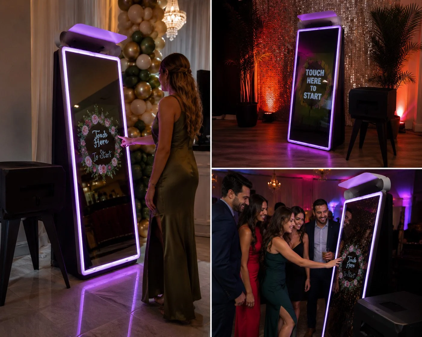 Students celebrating graduation with a custom Mirror Photo Booth in Mercer County NJ.