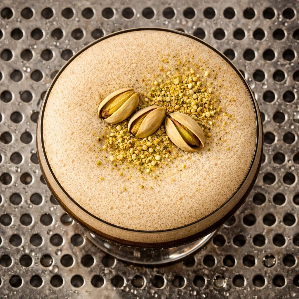 &ldquo;easy, white chocolate&hellip; I wouldn&rsquo;t want you to melt.&rdquo; ☕🍫🌰

A dessert style twist on the classic Espresso Martini!  Rich, creamy, nutty, and dangerously smooth.

This cocktail blends white chocolate liqueur, coffee, and our 