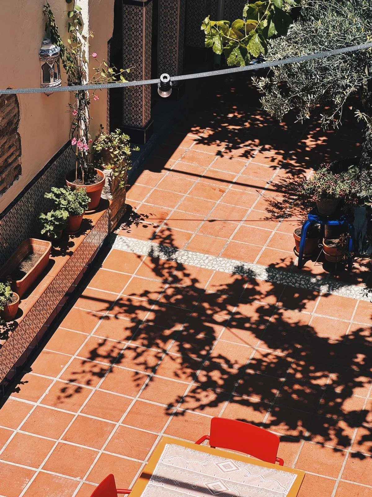 Patio Cadiz Jerez de la Frontera Nino Lola IK vertrek