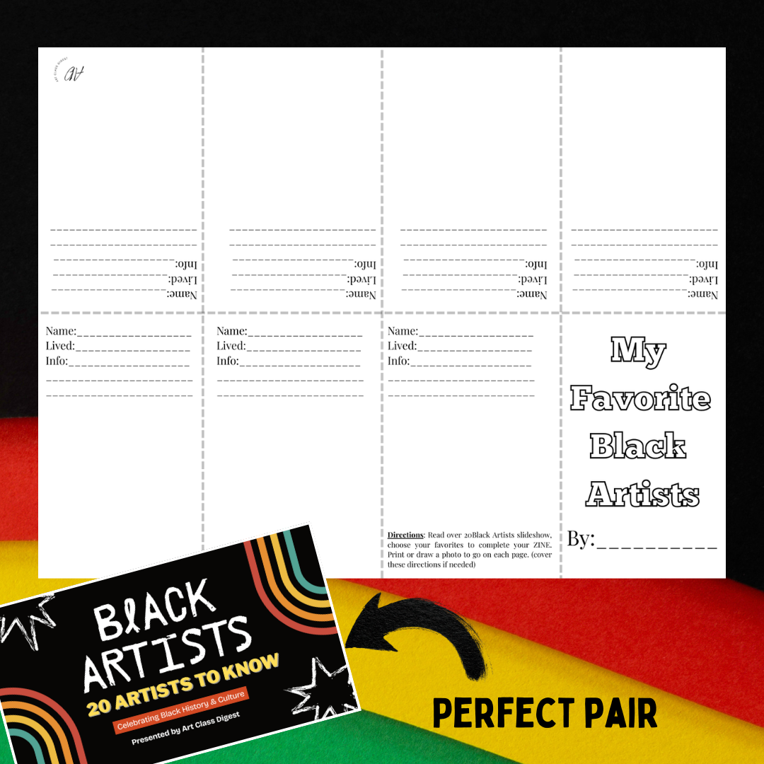 My Favorite Black Artists | Student Zine Activity