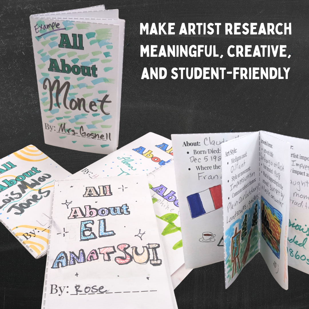 Artist Research Zine Templates: Create a Mini Bio Booklet for Any Artist
