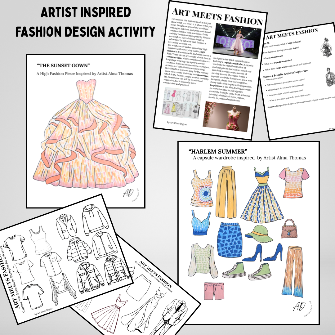 Art History Inspired: Capsule Wardrobe + High Fashion Design Project