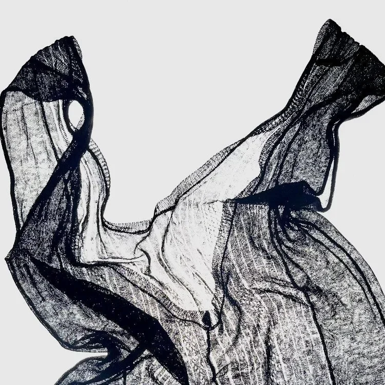 
Sheer Knit Textile Study | 18.01LONDON Fashion Archive

Transparent black knit textile photographed against light highlighting open construction and engineered structure.

A study of lightweight sheer knit construction exploring transparency, textil