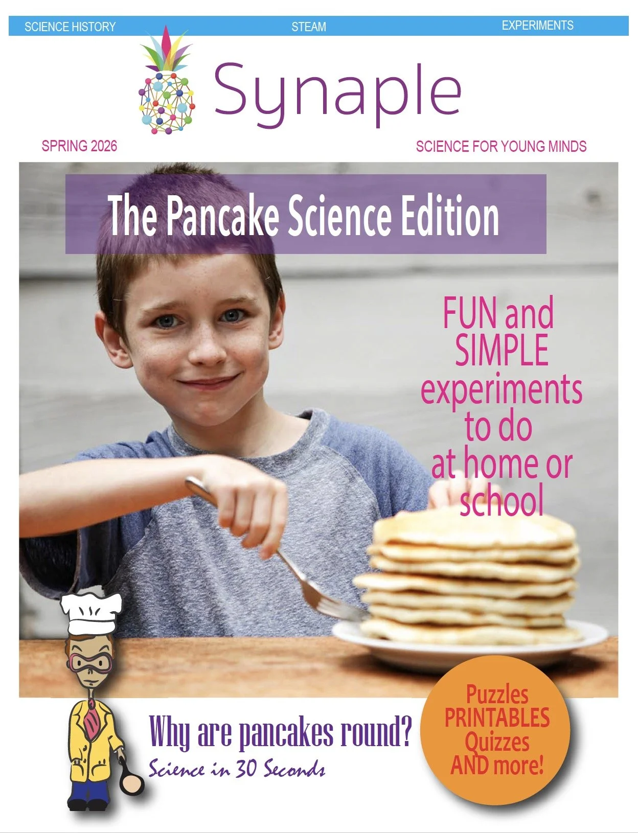 Pancake Science - Free Printable Mini Magazine
