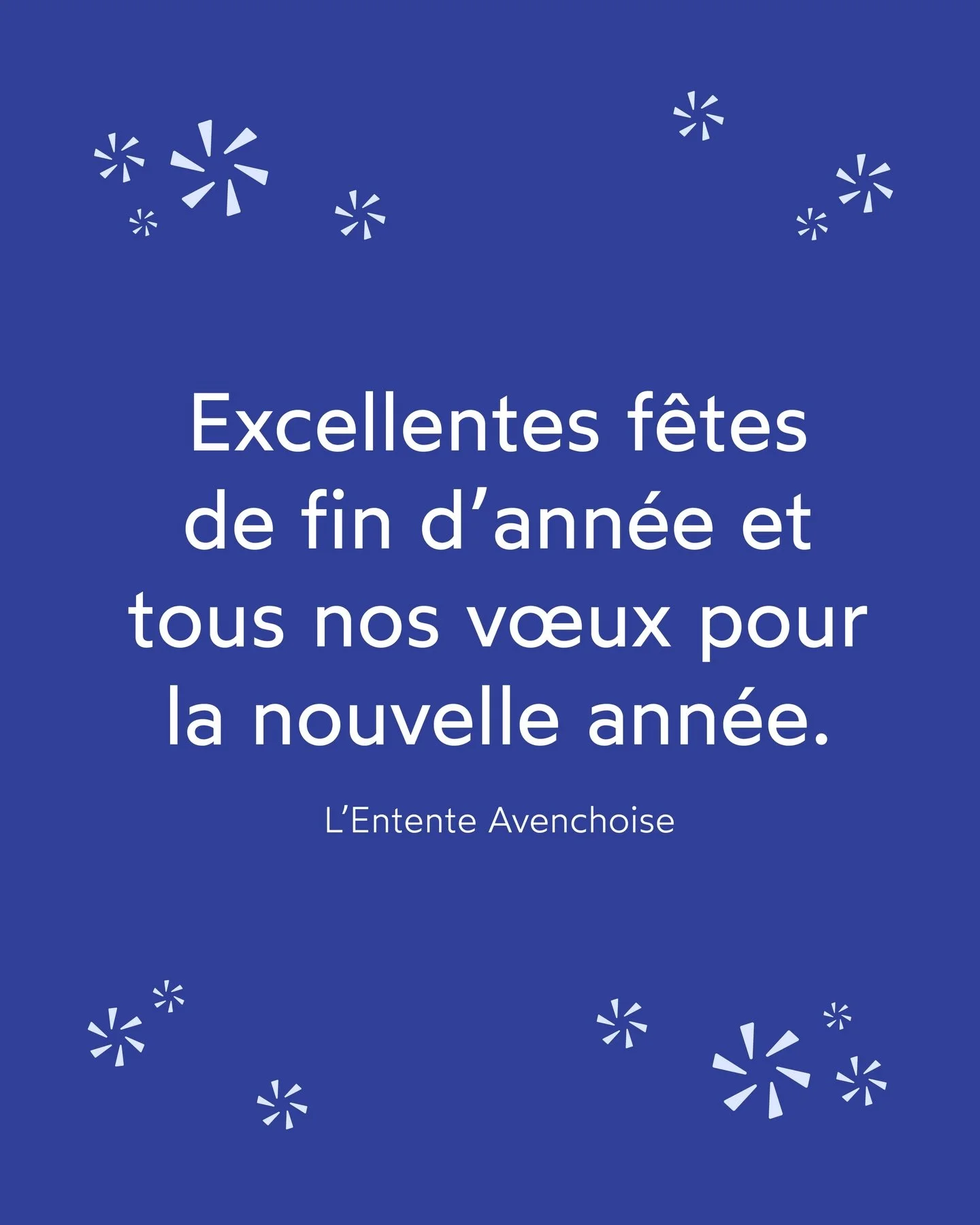 En cette p&eacute;riode de f&ecirc;tes, L&rsquo;Entente Avenchoise adresse ses meilleurs v&oelig;ux de No&euml;l et de nouvelle ann&eacute;e &agrave; l&rsquo;ensemble des habitantes et habitants d&rsquo;Avenches, de Donatyre et d&rsquo;Oleyres.

Que 