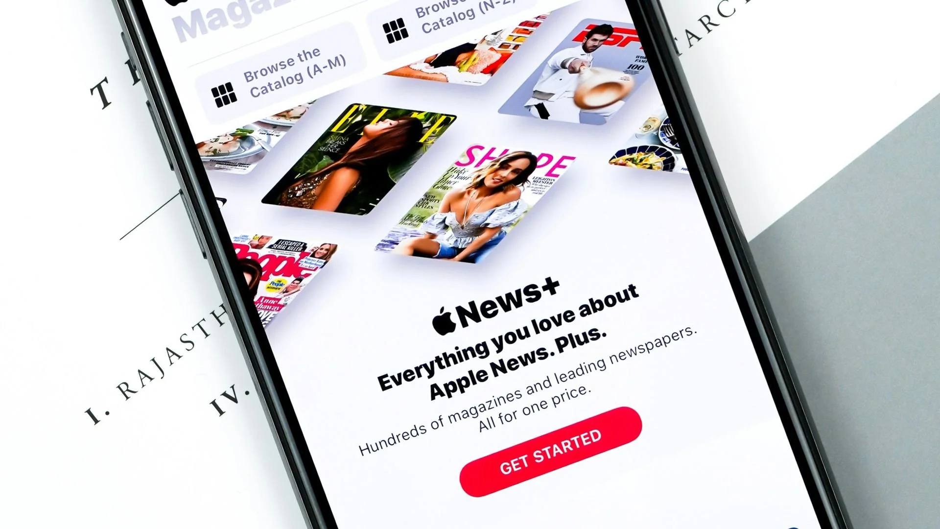 Apple News l on an iPhone