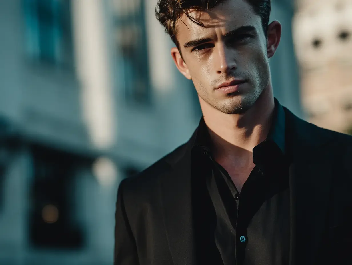 Black dress shirts created in Houston