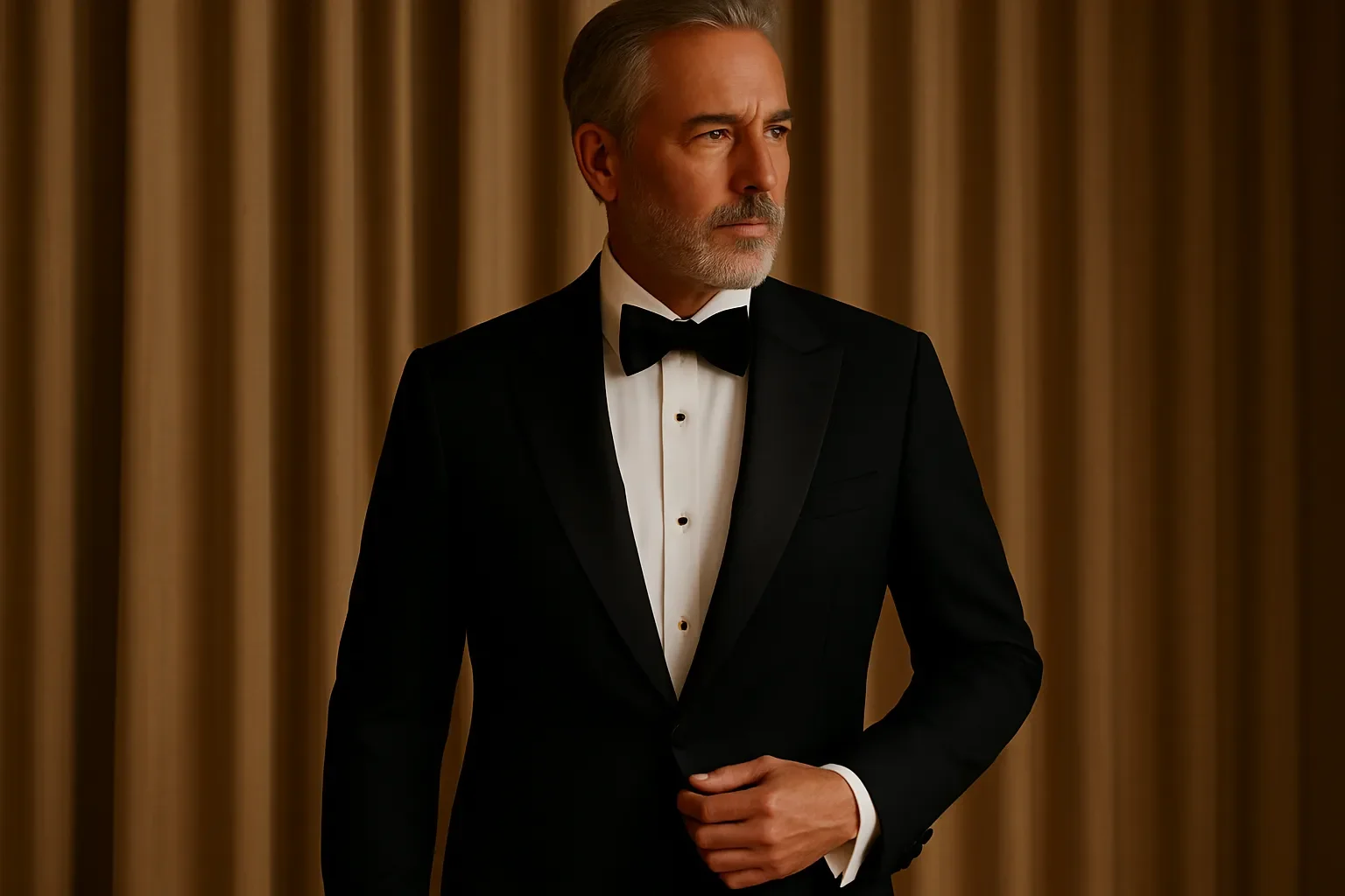 One button tuxedo jacket
