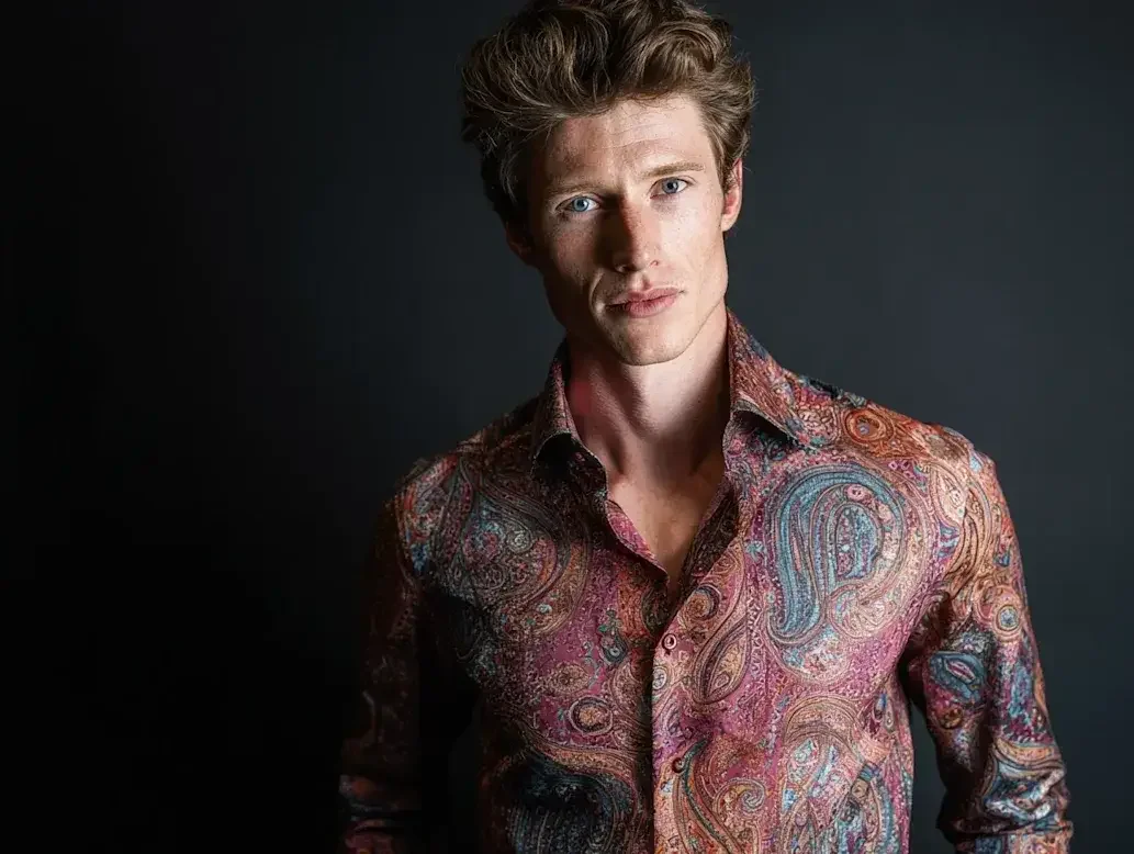 Paisley dress shirts created in Houston