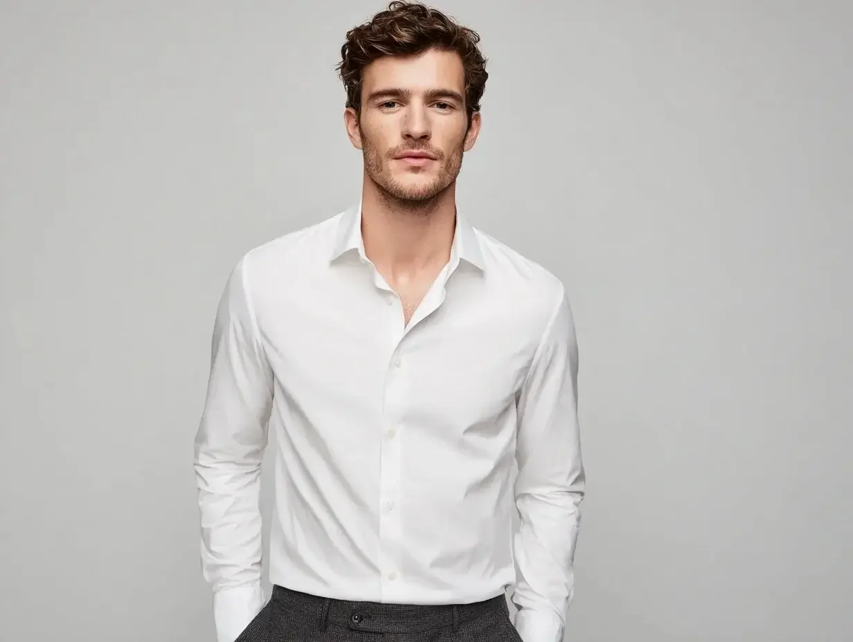 Slim fit button up shirts created in Houston