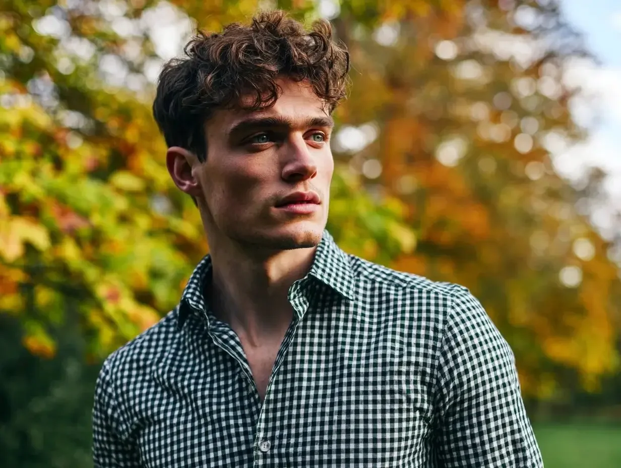 Green checkered dress shirts created in Houston