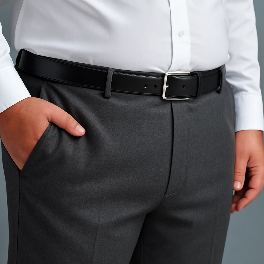 Plus size men's dress pants created in Houston
