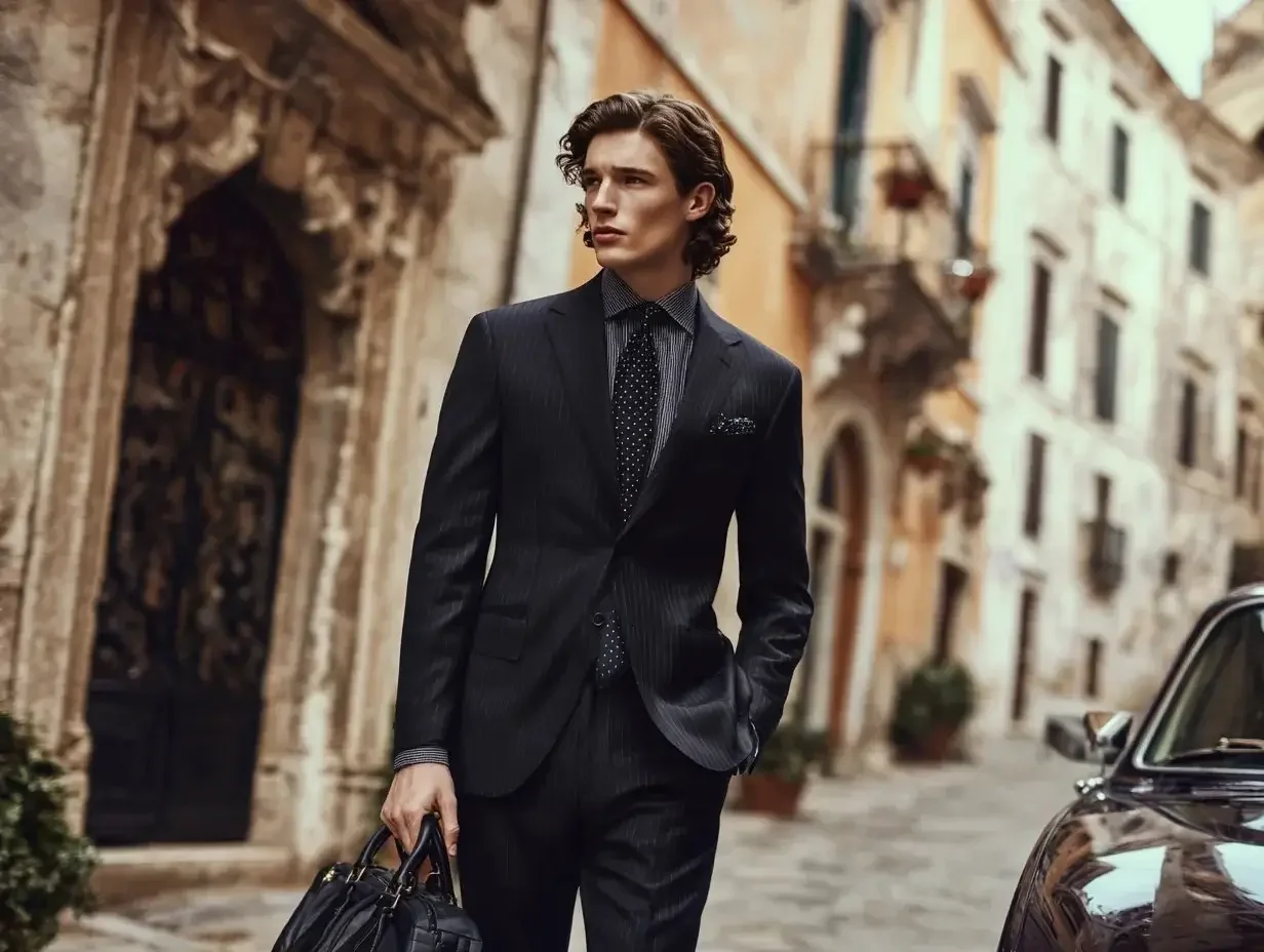 Zegna black suits created in Houston