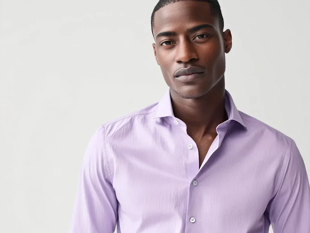 Lavender dress shirts created in Houston