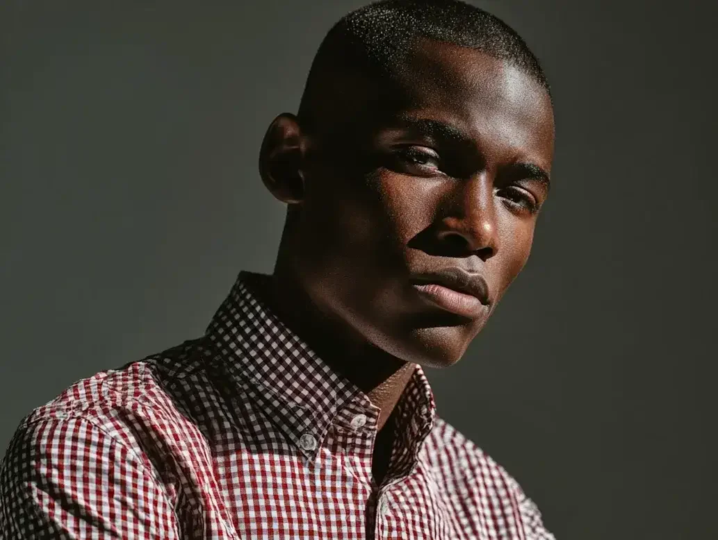 Men's checkered dress shirts created in Houston