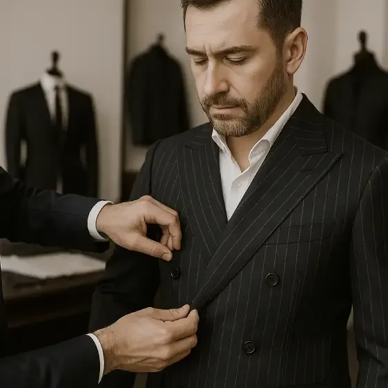 Fitting of tailor-made garment