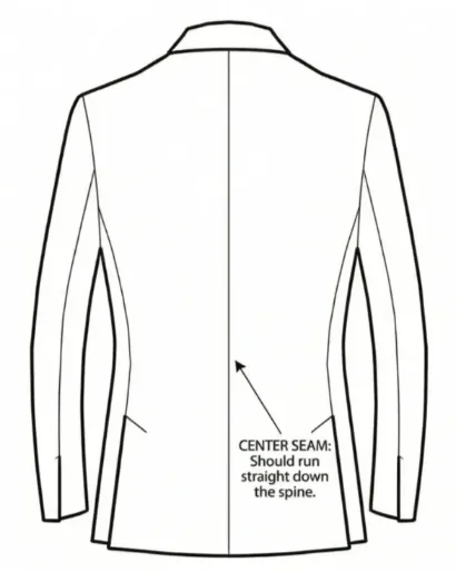 Suit jacket back fit