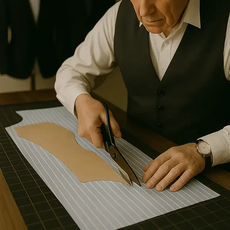 Pattern creation and making of dress shirt garment