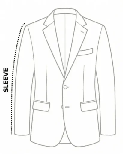 Suit jacket sleeve fit
