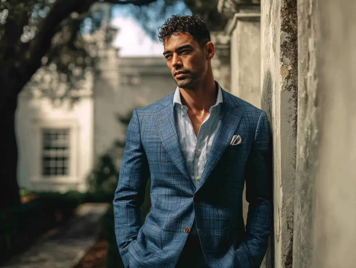 Custom suit jackets created in Houston