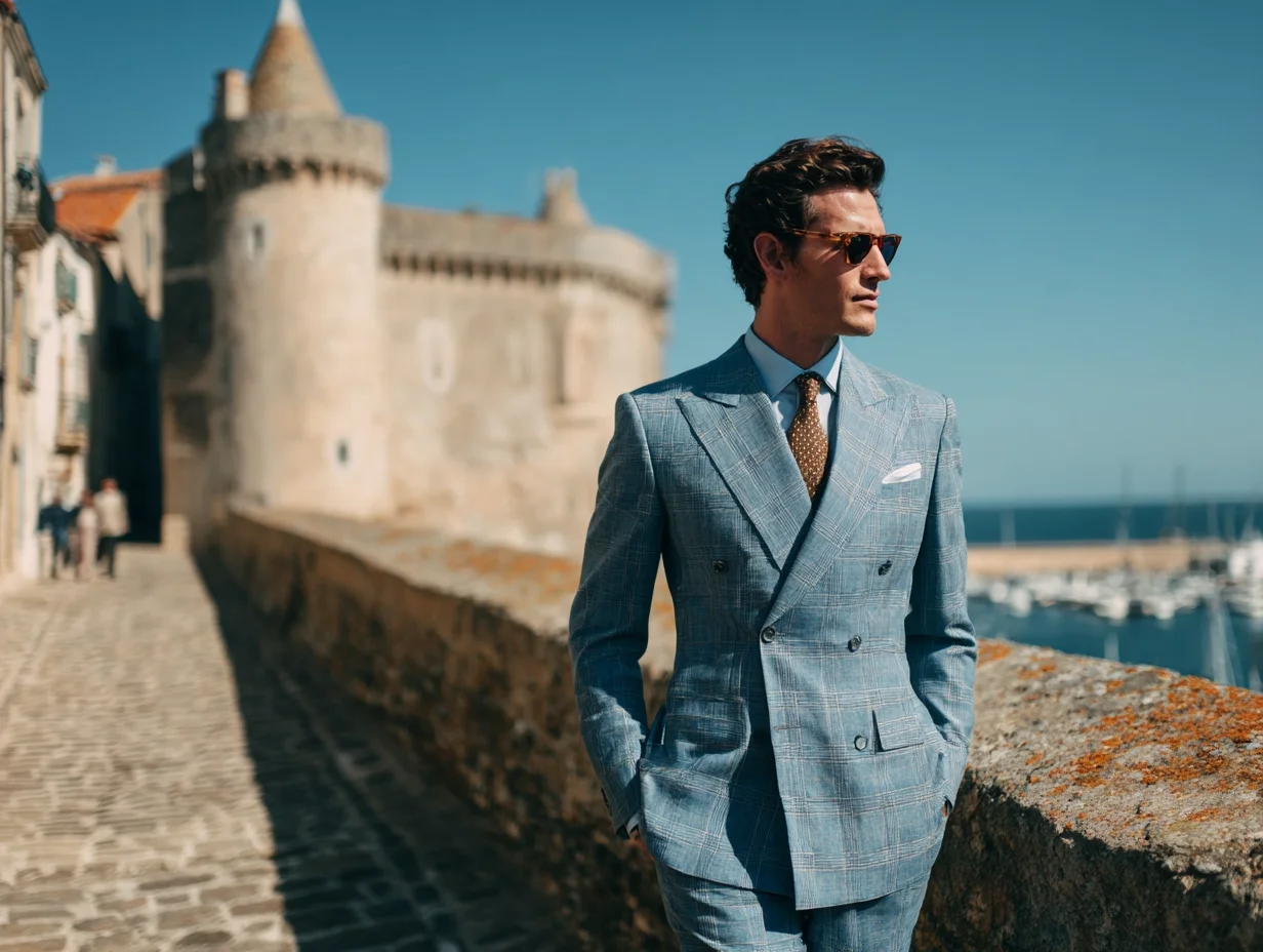 Dormeuil suits created in Houston
