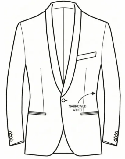 Suit jacket waist fit