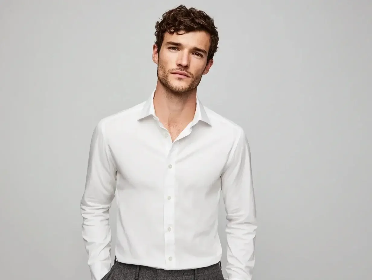 Slim fit business shirts created in Houston