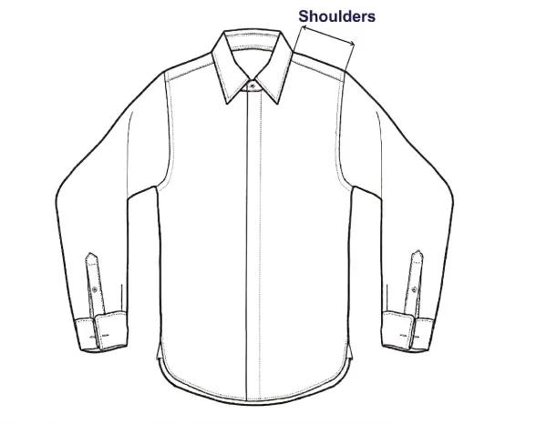 How shoulders should fit on dress shirt