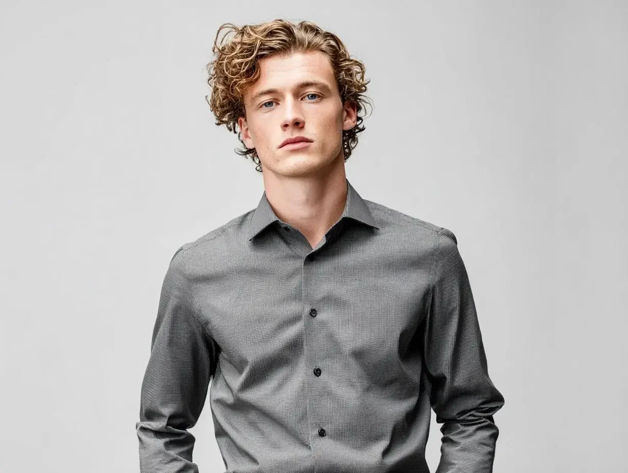 Men's slim fit button up shirts created in Houston