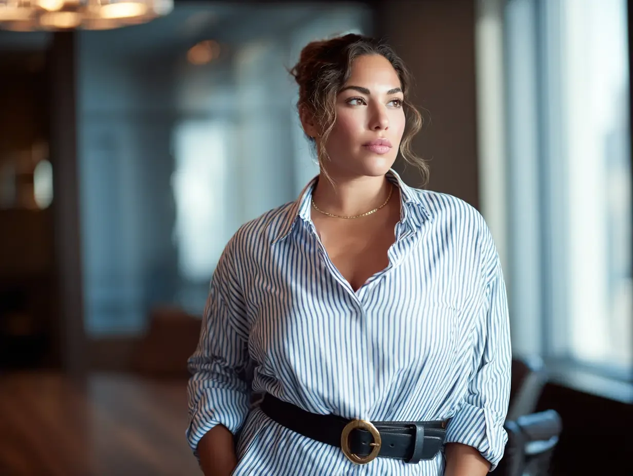 Women's plus size dress shirts created in Houston