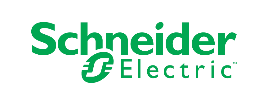Logo de Schneider Electric en vert avec le nom de l'entreprise