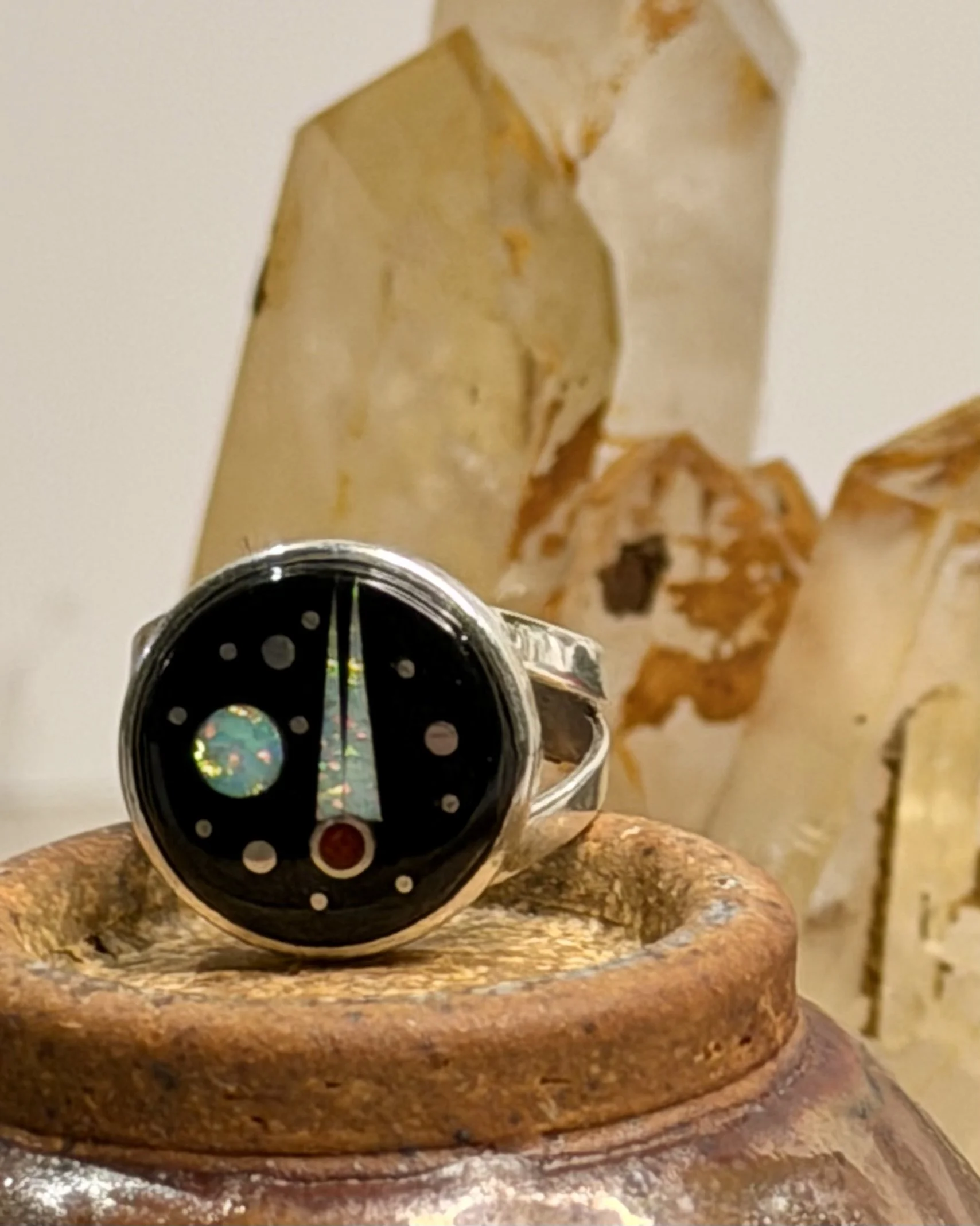 Zuni Sterling Silver Ring by Matthew Jack – Authentic Native American Jewelry – 925 Silver Southwestern Ring