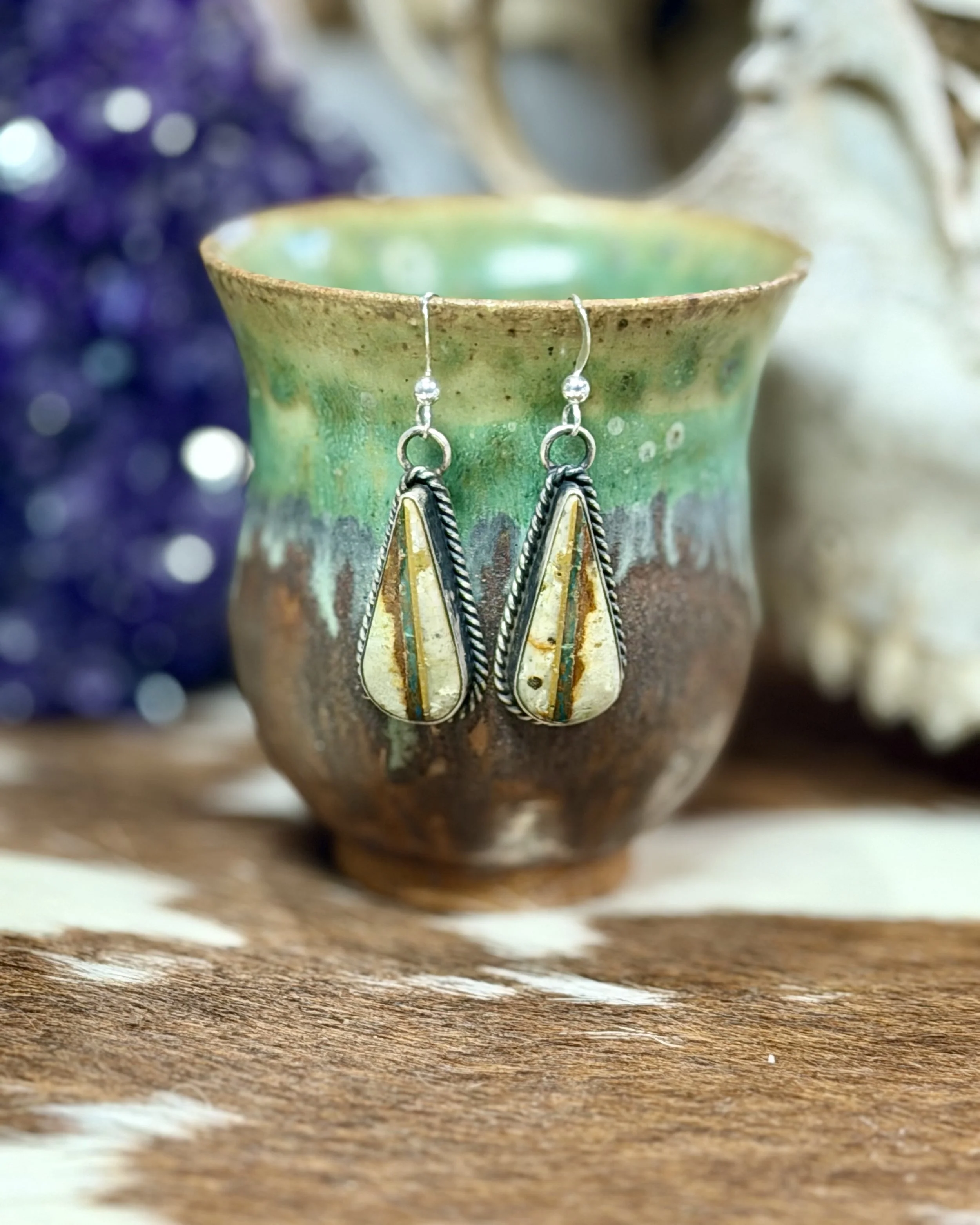 Chassity Belone Navajo jewelry Boulder turquoise