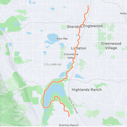 Pasquinel's Landing to Atlas Coffee via Chatfield