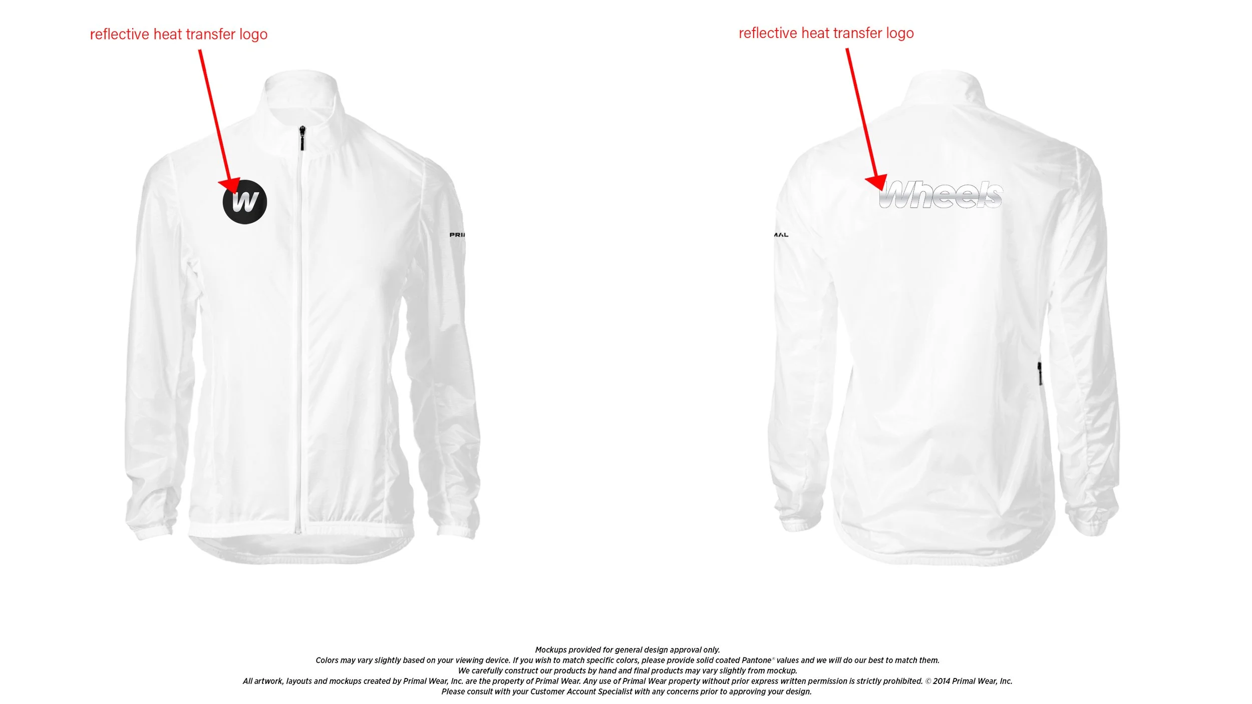 White Reflective Rain Coat
