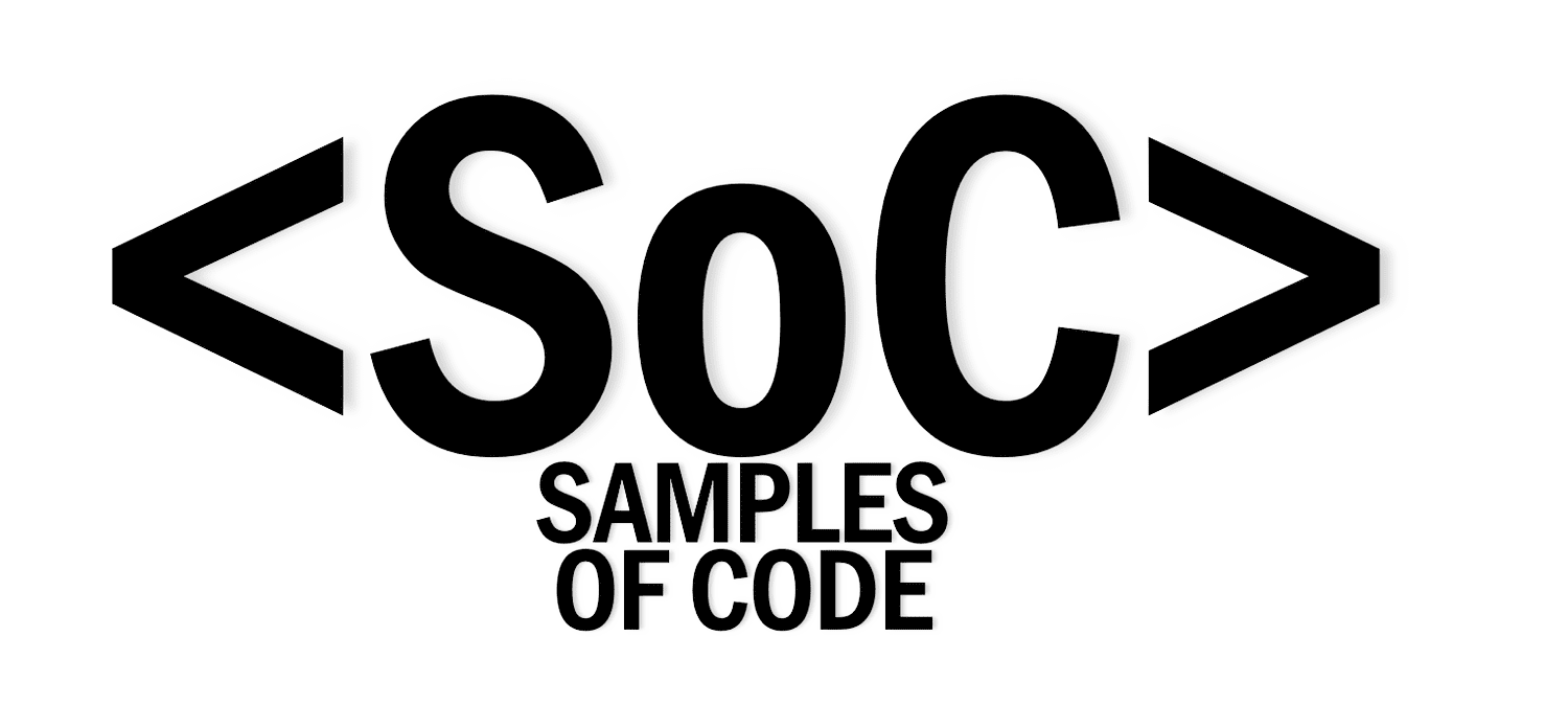 Samples of Code