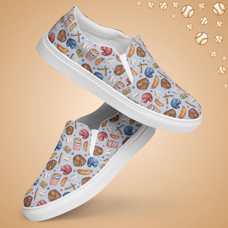 Seventh Inning Style – Men's Baseball Slip-On Canvas Shoes