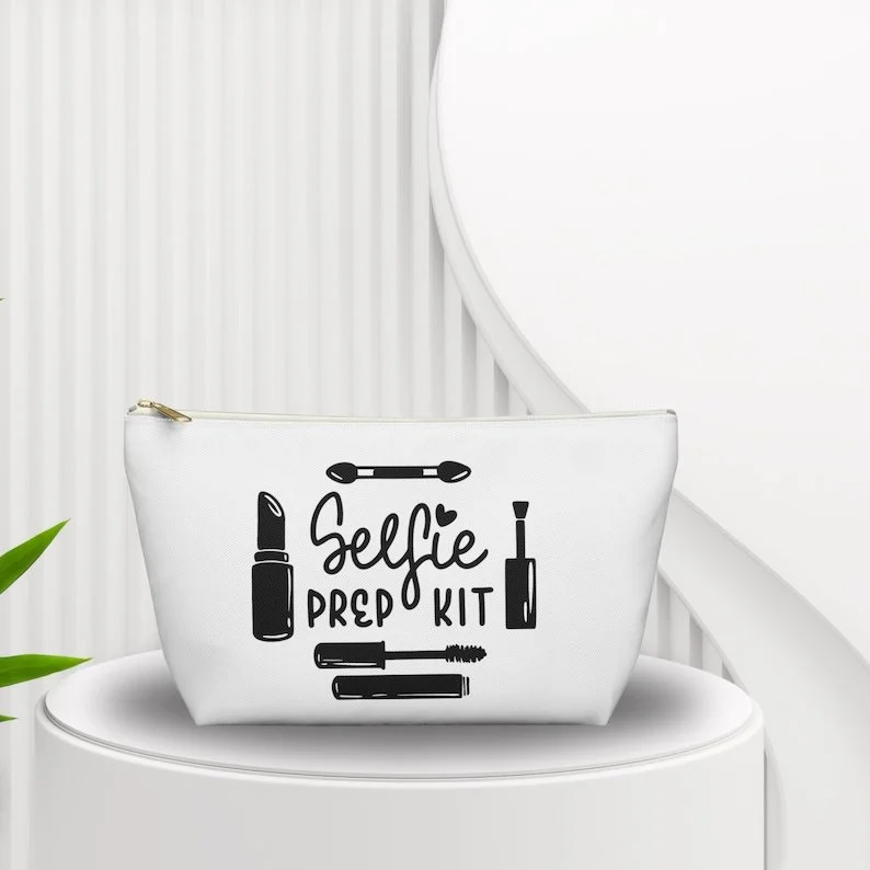 Selfie Prep Kit – Funny Makeup Bag for Cosmetics, Toiletries & Beauty Essentials