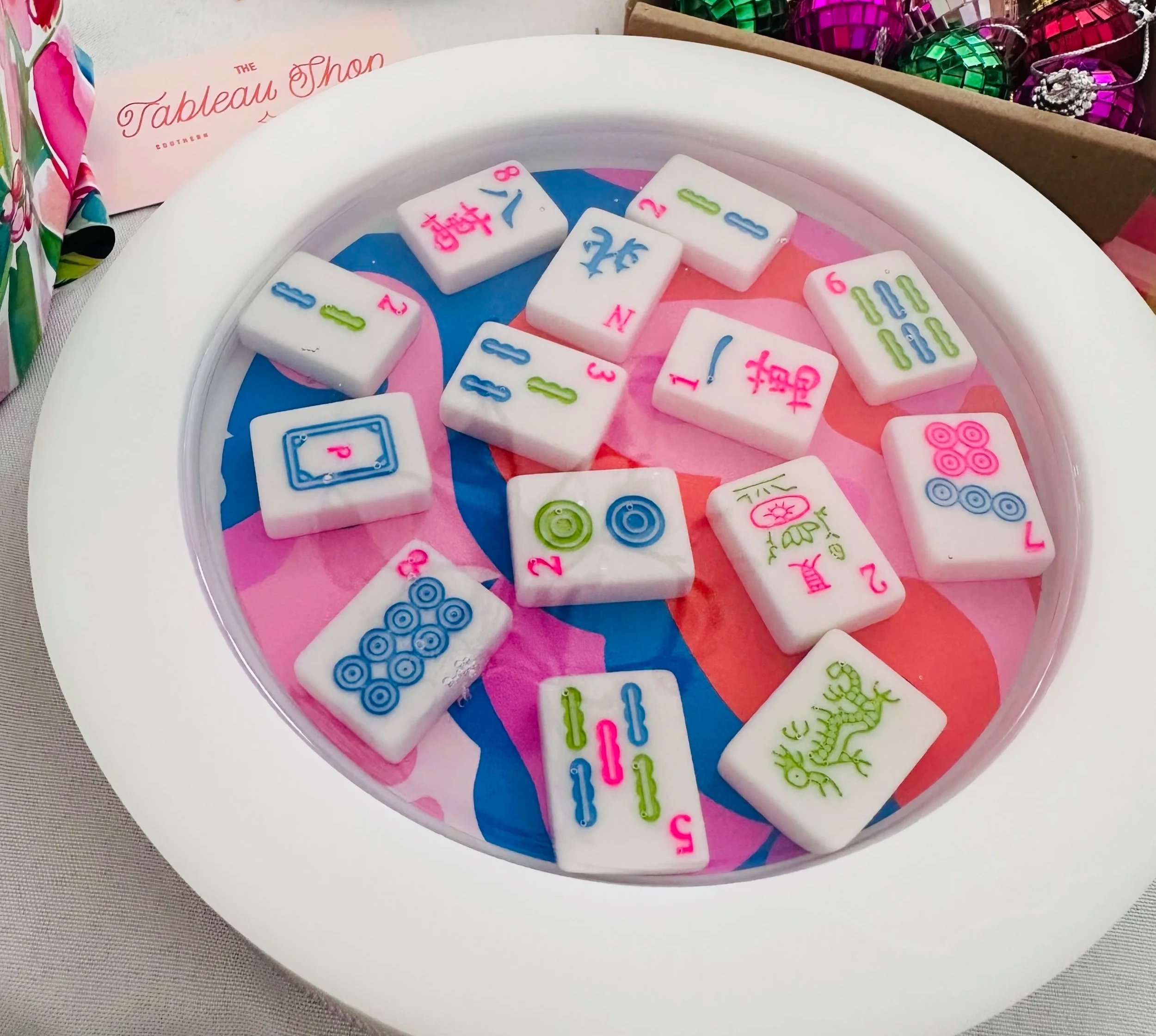 Lucky Sip Mahjong Wine Coaster