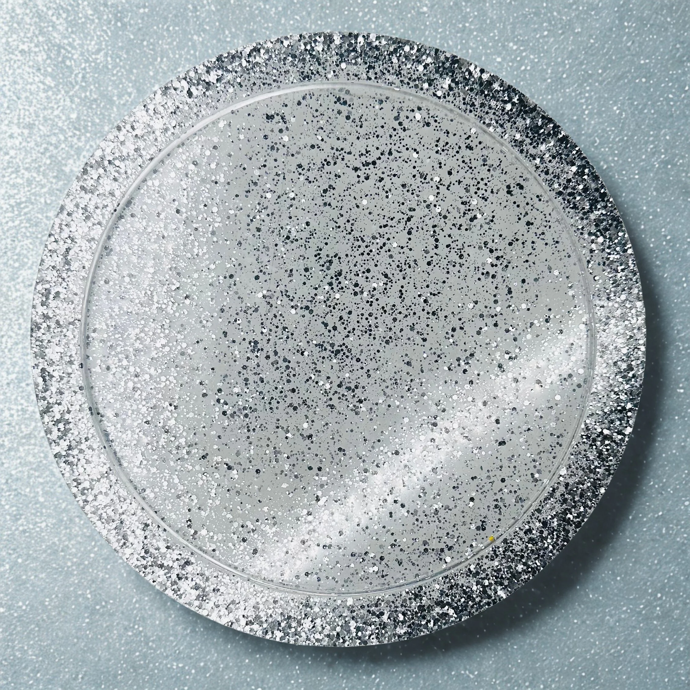 Silver Luxe Serving Tray