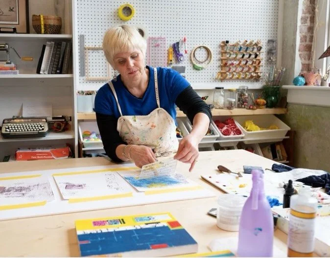 We&rsquo;re thrilled to be welcoming teaching artist Denby Dale back to the studio this Saturday, May 9 for a mixed media workshop designed to encourage exploration, discovery, and play. Denby invites us to consider how constraints and the element of