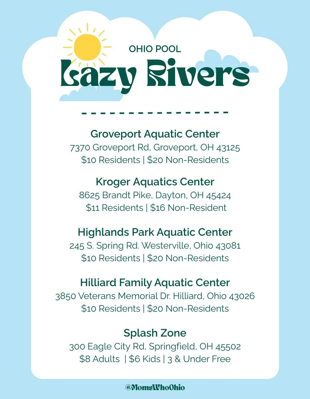 Memorial Day is here, which means summer adventures are officially on. ☀️🌊

From poolside floats to scenic river tubing, here are some of the best lazy rivers around Ohio to cool off and soak up summer. Whether you&rsquo;re looking for a family-frie
