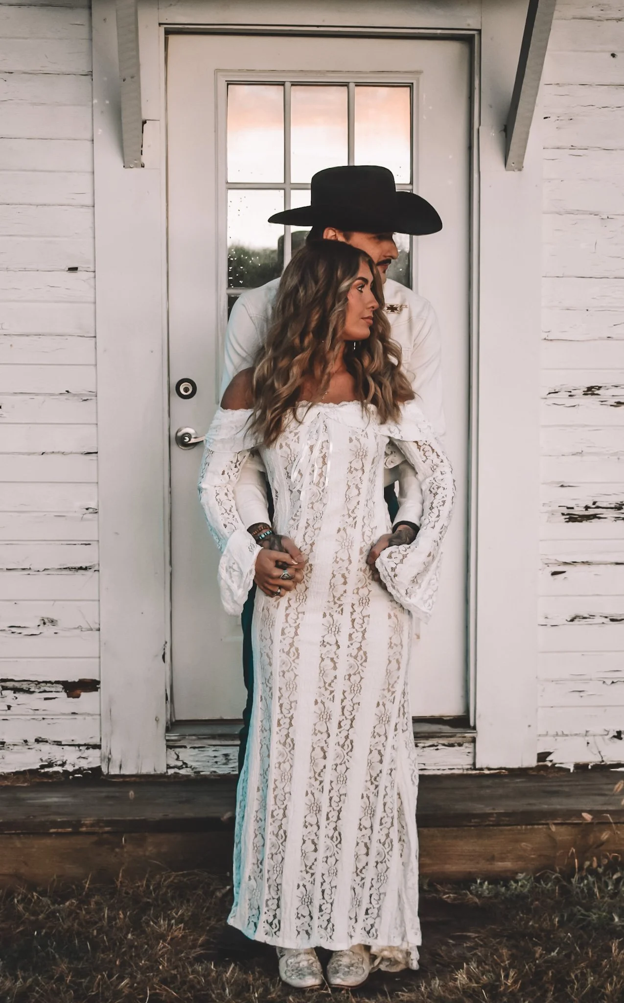 Chapel-Inspired Photo Setting Elegant 
This stunning white church replica offers graceful and refined backdrop for engagement photo sessions and ceremonies. Engagement photo Brandon and Sadie!