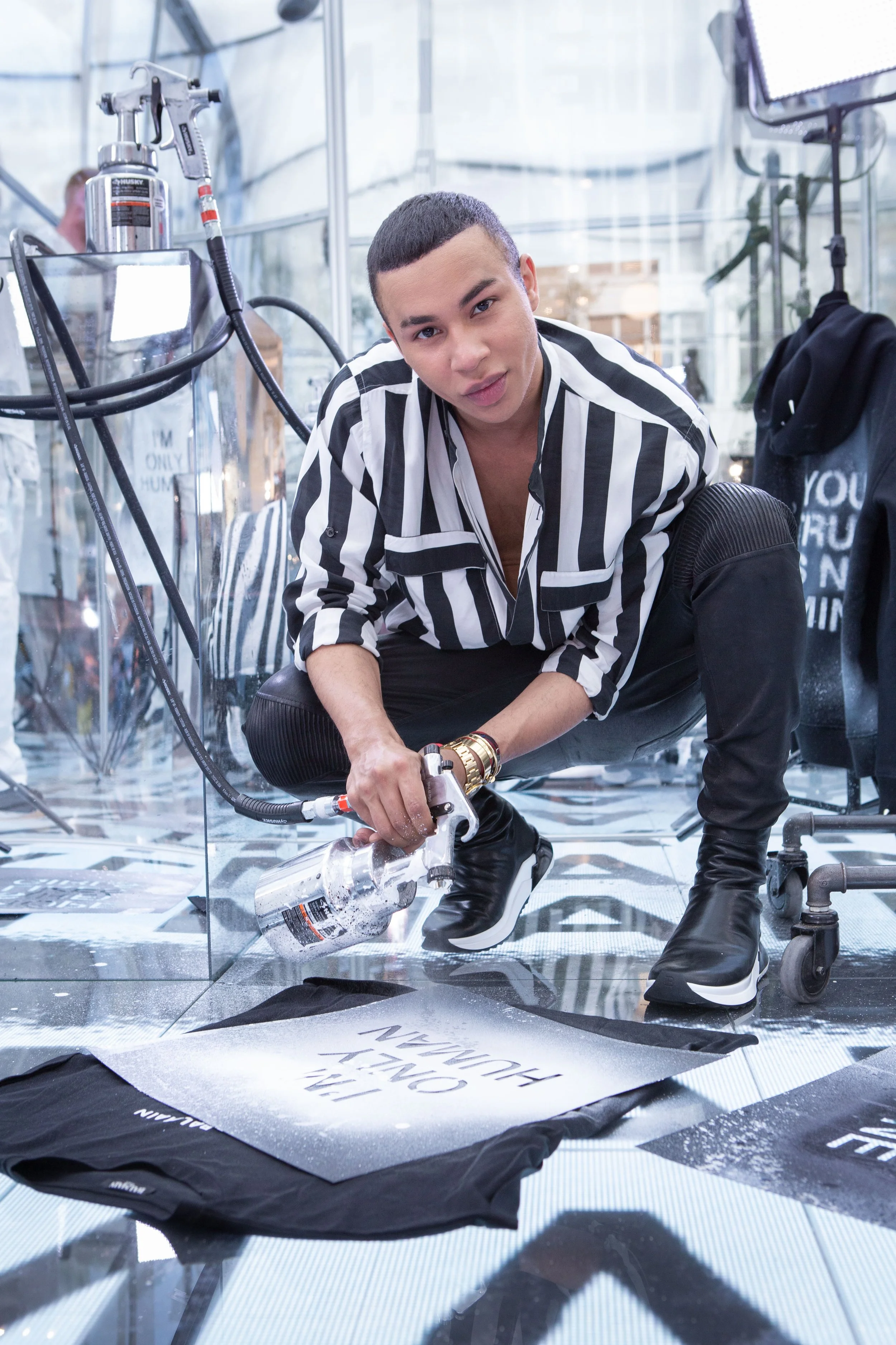 Balmain sneakers launch @Selfridges 