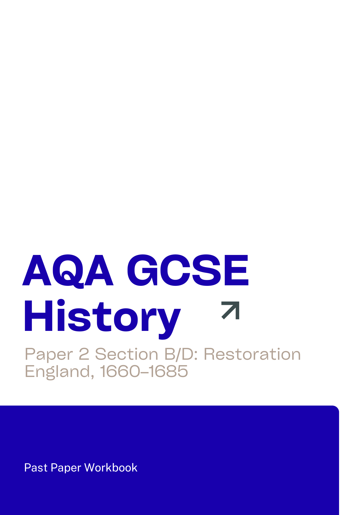AQA GCSE History Restoration England, 1660–1685 Past Papers Workbook
