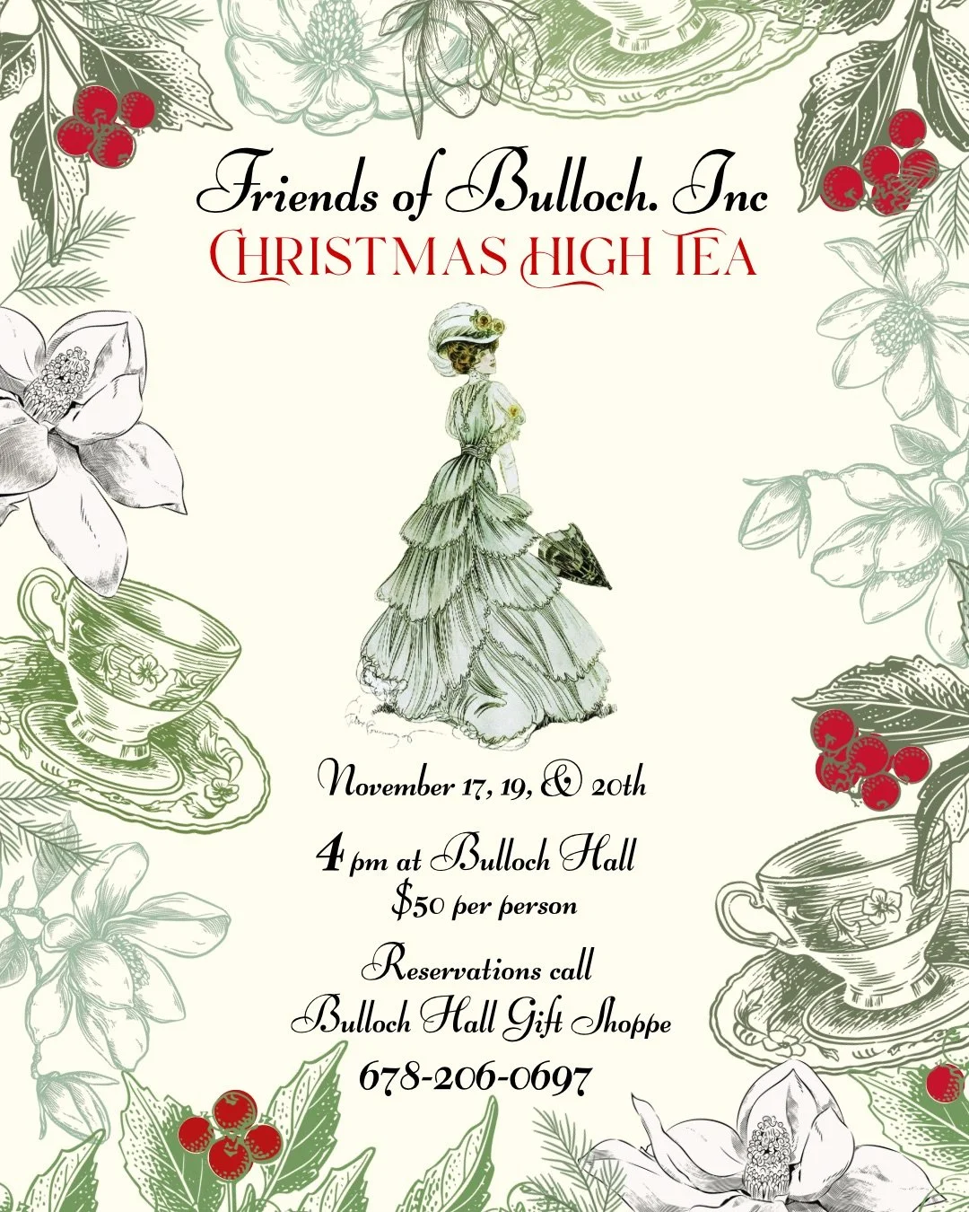 High Tea at Bulloch Hall