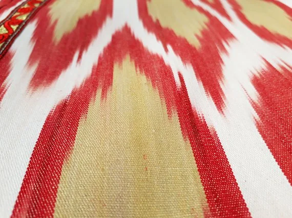 Ikat Coat in Red and Beige(2).jpg