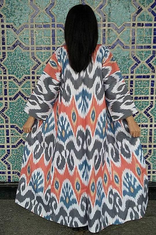 Ikat Coat in Peach and Gray(1).jpg